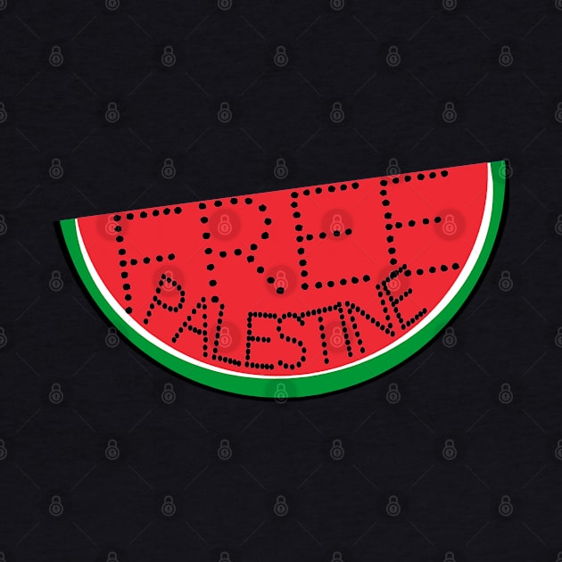 Free Palestine - Watermelon - Slightly Tilted - Front by SubversiveWare